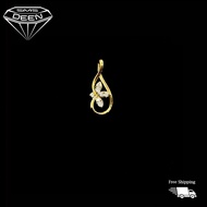 SMS DEEN Diamond Pendant - ± 0.09CT - Loket Berlian (With Certificate | Dengan Sijil) (Info: 1.02GM 