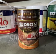 S.W Hudson Polyurethane Floor Varnish Topcoat with Catalyst 1Liters #229