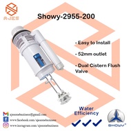 SHOWY 2955-000 DUAL CISTERN FLUSH VALVE C/W 52MM OUTLET