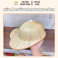 Handmade Palm Leaf Cap - Unique Style, Traveling, Going Out, Going Fishing