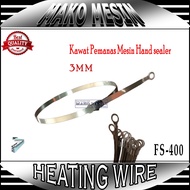 Fs-400 Heating Wire Plate Hand Impluse Sealer Heating Element 3mm X 40cm