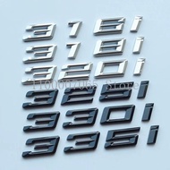 New Font Numbers Letters 316i 318i 320i 325i 328i 330i 335i GT Top ABS Emblem for 3 Series Car Trunk