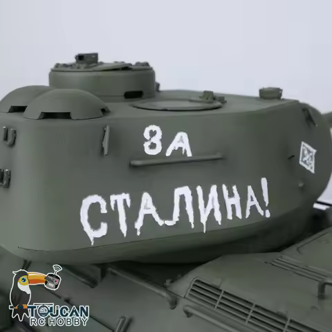Upgraded HENG LONG 1/16 Scale 7.0 RC Tank Model Soviet T34-85 3909 Metal Tracks Idler Bearing Gearbo
