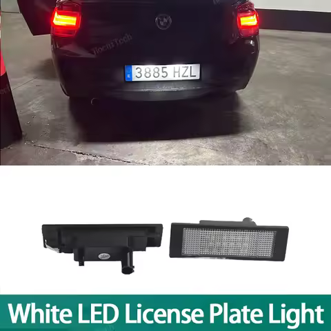 2Pcs Canbus LED License Plate Light For BMW E81 E87 F21 E63 E64 F06 F12 F13 M6 Z4 E85 E86 E89 Mini C