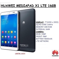 (100% Ori) Huawei MediaPad X1 (4G LTE version) smartphone tablet