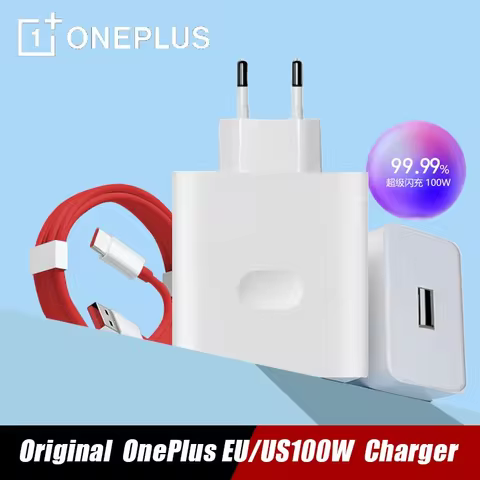 Orignal SuperVOOC Ace2/Ace3/3Pro/3V Model 100W Mobile Phone Oneplus 12/13/11 Fast Plug Set 1+ Flash