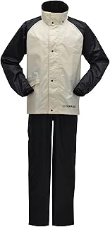 Engine (Yamaha) YAR32II Standard Rain Suit for Motorcycles, Ivory, 90792-R074M, M Size, Height 63.0 