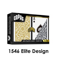 COPAG Elite 1546 Regular Index Dual-deck Set Poker Sized - 100% Plastic Premium Poker Playing Cards 