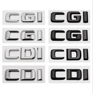 3D ABS CDI CGI Logo Letter Car Rear Sticker For Mercedes C200 C220 W204 W205 E220 E200 E250 W211 Acc