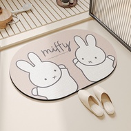 Miffy Rabbit Bathroom Floor Mat Kitchen Floor Mat Toilet Floor Mat Bathroom Absorbent Floor Mat Toil