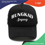 Topi Jaring Trucker Kata-kata "RUNGKAD"