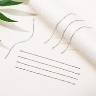 About 90mm Ear Threads Stainless Steel Earrings Thread Dangling Threaded Earring Stainless Steel Ear