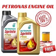 100%Original PETRONAS Sprinta F700 4T 15W50 F900 4T 10W40 Engine Oil Miyak Hitam Minyak Enjin PETRONAS SPRINTA