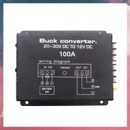 (F B S V)100A DC 24V to 12V Car Power Converter Electric Converter with Temperature Control for Golf