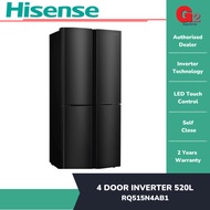 HISENSE 4DOOR FRIDGE (520L) RQ-515N4AB1 (READY STOCK)-HISENSE WARRANTY MALAYSIA