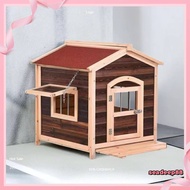 Outdoor solid wood large plastic detachable wash pet dog house dog cage easy to install windproof rumah kucing/狗屋/宠物屋