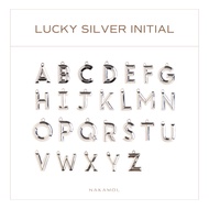 CHARM ALPHABET INITIAL-Silver English Letter Pendant