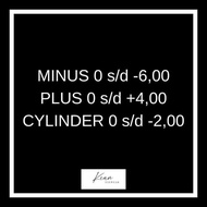 DV47 }} COLOR LENS MINUS 0S/D -6.00 PLUS 0S/D +4.00 CYL 0S/D -2.00