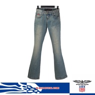 GA Blue Women's Low Rise Boot Cut Jeans - 2029
