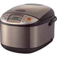 ZOJIRUSHI NS-TSQ18 Micom Rice Cooker and Warmer, 10 cups, Uncooked, Stainless Brown