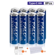 NEW Brand Rechargeable AA AAA Lithium-ion battery 1.5V AA rechargeable battery 3600mwh AAA battery U