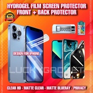 Hydrogel Back Protector iPh0ne 15 Pro Max 15 Plus 14 Pro Max 14 Plus 13 Pro Max 12 Pro Max 11 Pro Ma