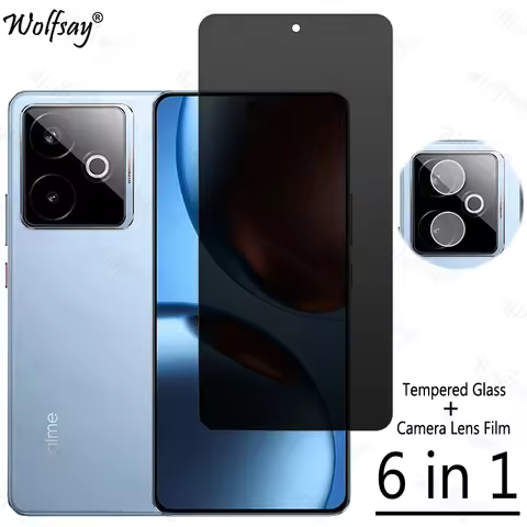 Privacy Screen Protector For Realme GT 7 China Anti-Spy Tempered Glass Realme GT7 China Camera Glass