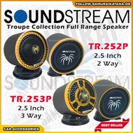 Soundstream Troupe Collection Full Range Speaker Kereta Kecil Dashboard 2 Way Speaker TR.252P / 3 Wa