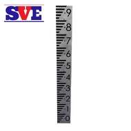 Stainless Steel Stick / Staff Gauge plate with number 1meter