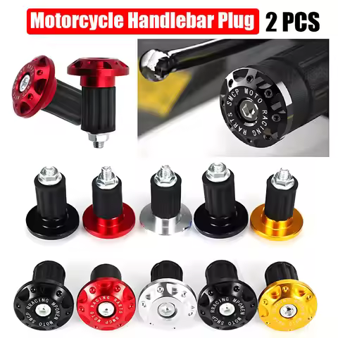 2‌2cm Motorcycle Handlebar End Cap Street Bike Handlebar Plug Personalized Handlebar End Cap for Sco