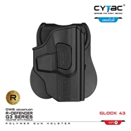 CYTAC ซองพกนอก ปลดล็อคนิ้วชี้ รุ่น GLOCK 43 ขวา Right