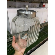 Ssf PREMIUM 3270ml Big Glass Container Jar Food Storage Used Glass Balang Kuih Raya Used Kerepek Balang Keropok