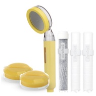 Duvel Showerae Wise I Vitamin Shower Head Set Yellow Made in Korea Lemon Scent Filter 2pcs Sediment 