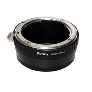Manual NK Lens to M4/3 Adapter, F Mount to MFT, Compatible with Nikon F lens Panasonic G7 G9 GF8 GF9