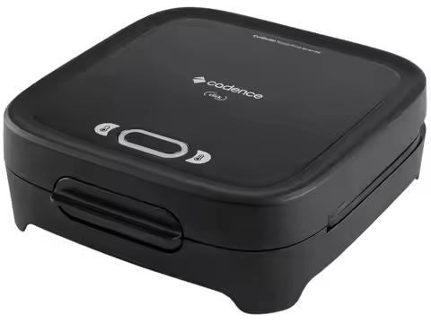 Cadence Black 750W Non-Stick Click Sandwich Maker Grill - 110V