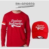 MERAH Men's Red and White T-Shirt Klambi Competition 17August2025 Tshirt Independent Day Bju 8th Fre