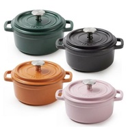 LEQUIP, Colorful Dutch oven, Enameled Cast Iron covered dutch oven with lid, Dutch oven pot, 18cm, L
