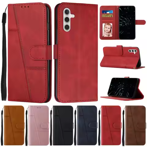 For Samsung Galaxy S25 FE Case Flip Wallet Book Cover for Coque Samsung S 25 FE S25FE SM-S731B Prote
