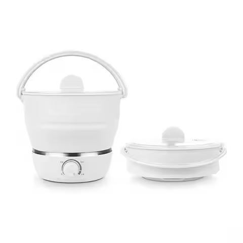 Foldable electric Hot pot portable multifunctional electric stew pot dual voltage travel pot electri