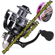 Sougayilang Reel Berputar Alat Pancingan Seri 1000-6000 Reel Memancing Ikan Mas Bass Maks Tarik 15kg