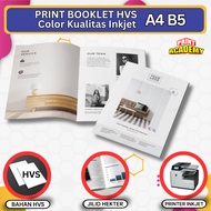 BOOKLET PRINTING FULL COLOR HVS BOOKLET PRINT A4 B5 INKJET QUALITY MIDDLE STAPLES (WATERPROOF)
