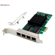 I340-T4 PCI-E X1 Gigabit Server Network Card 4 Port RJ45 PCI Express X Gen 2.1 5GT/S 82580EB Gigabit