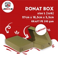 Donut Box Contains 6 Kraft 27x18.5x5.5/Box Kraft size L/Box Donut Contents 6/Box Donut/Box Brownies/Box Kraft/Box Kraft Donut