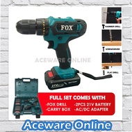 FOX DF331D 21V Cordless Hammer Drill Screwdriver 2LI-ION Lithium Battery