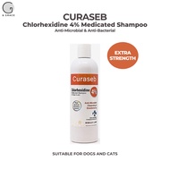 CURASEB Chlorhexidine 4% Medicated Shampoo - Relieve skin infection, hot spot, allergies & acne in d