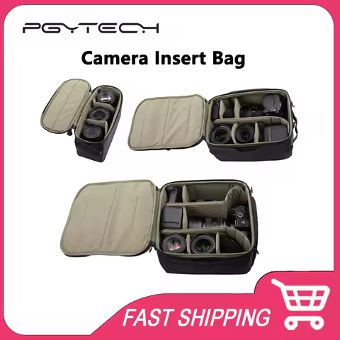 Original PGYTECH Camera Insert Bag XS S M Shockproof Inner Lens Storage Pouch With Adjustable Thicke