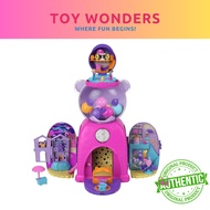 Polly Pocket Travel Toys, Gumball Bear Playset, 2 Dolls And Accessories