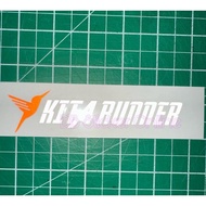 Sticker Motor Runner Reflective