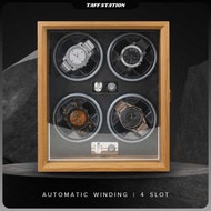 Rhodey Watch Winder Box Automatic 4-Slot Watch Display Box - SKW14