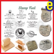 Custom Made Extra Large Rubber Stamp, Cop Getah Besar Plastik Handle 60mm x 70mm - EJ
